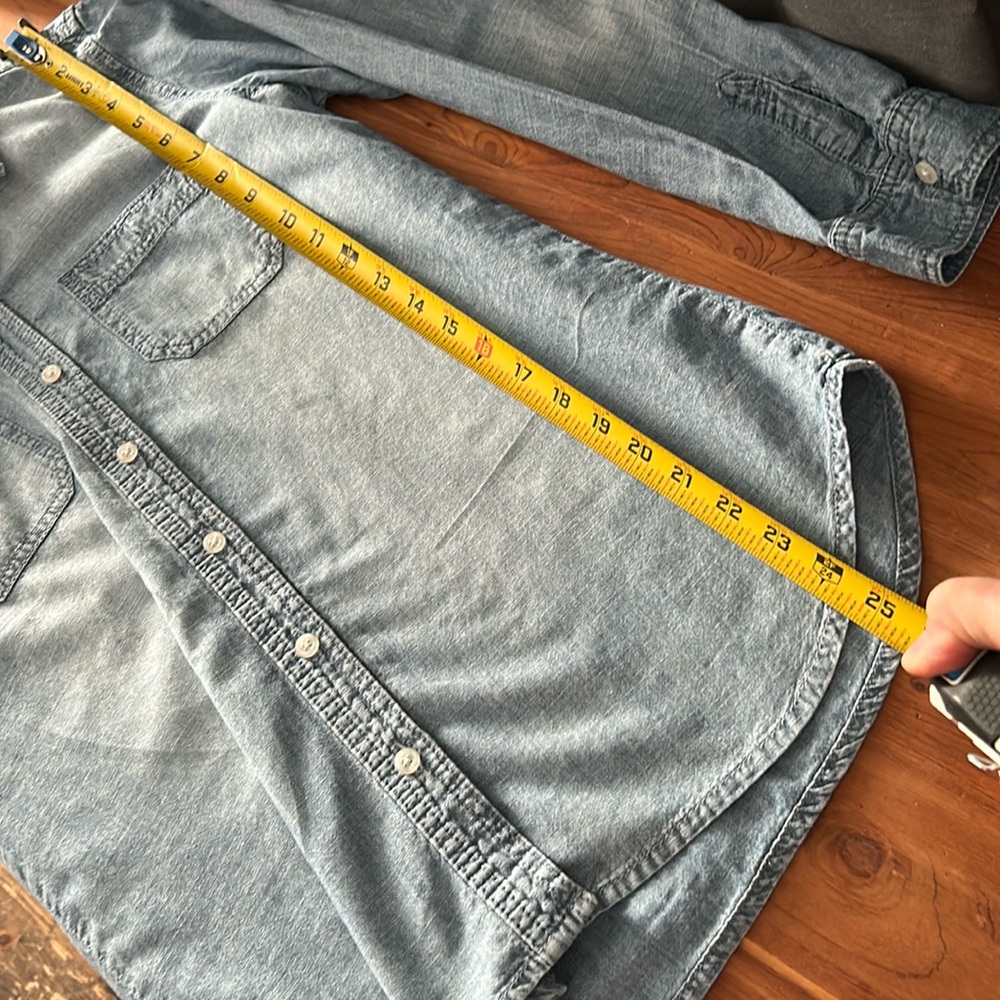 Denim button top - Picture 2 of 8